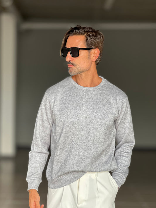 FELPA GRIGIA MELANGE ALTATENSIONE