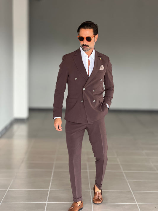 ABITO MORO DOPPIOPETTO BOTTONE METALLO VISCOSA E MISTI