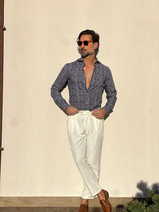 CAMICIA DEPOT BLU FANTASIA PICCOLA DOPPIORITORTO