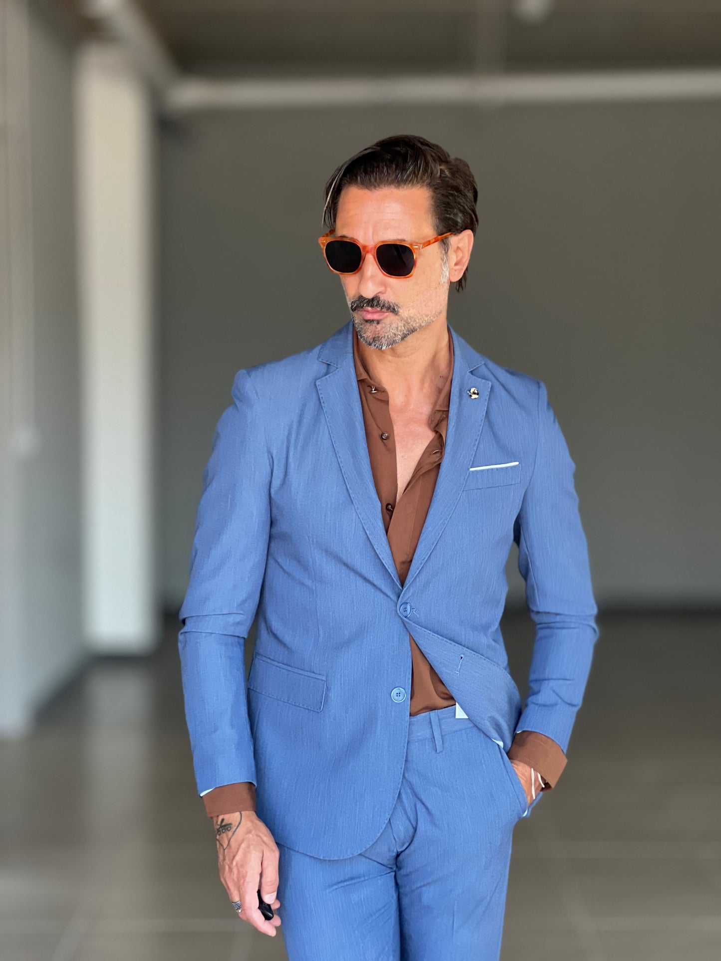 ABITO DENIM MONOPETTO VISCOSA E MISTI