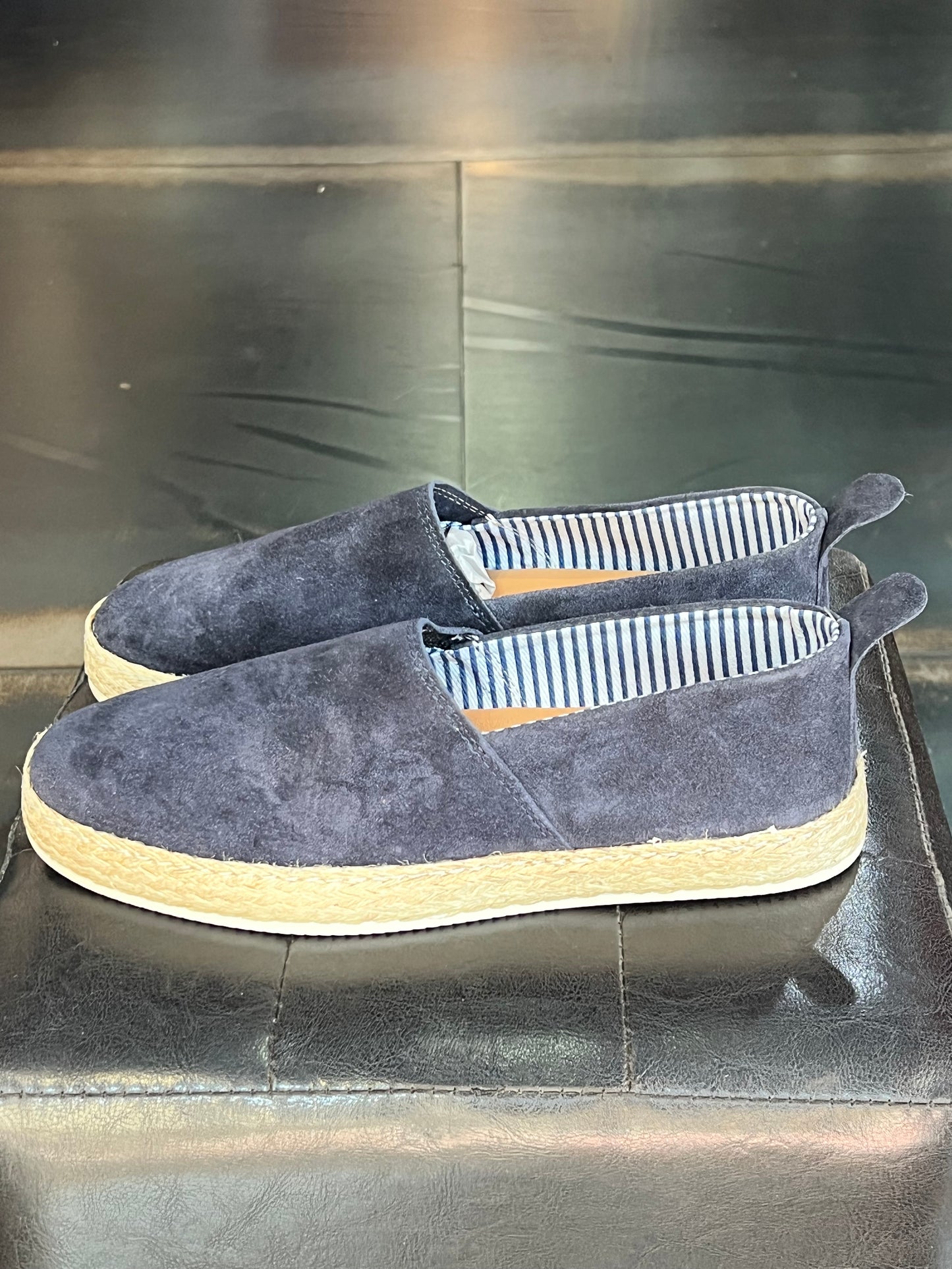 DOUBLE BUCKLE BLACK SUEDE LOAFERS