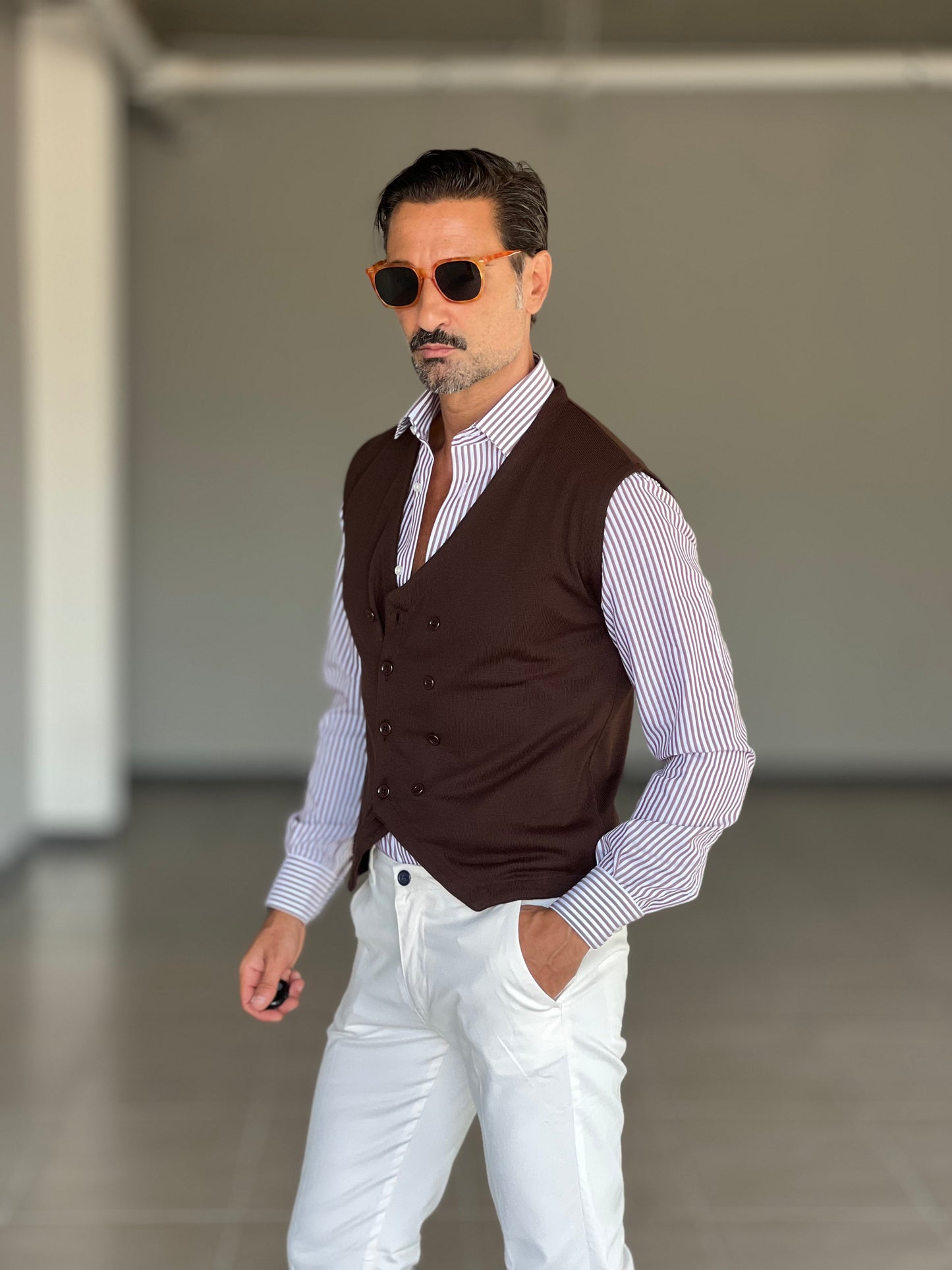 CAMICIA DEPOT BACCHETTA BIANCA E MORO