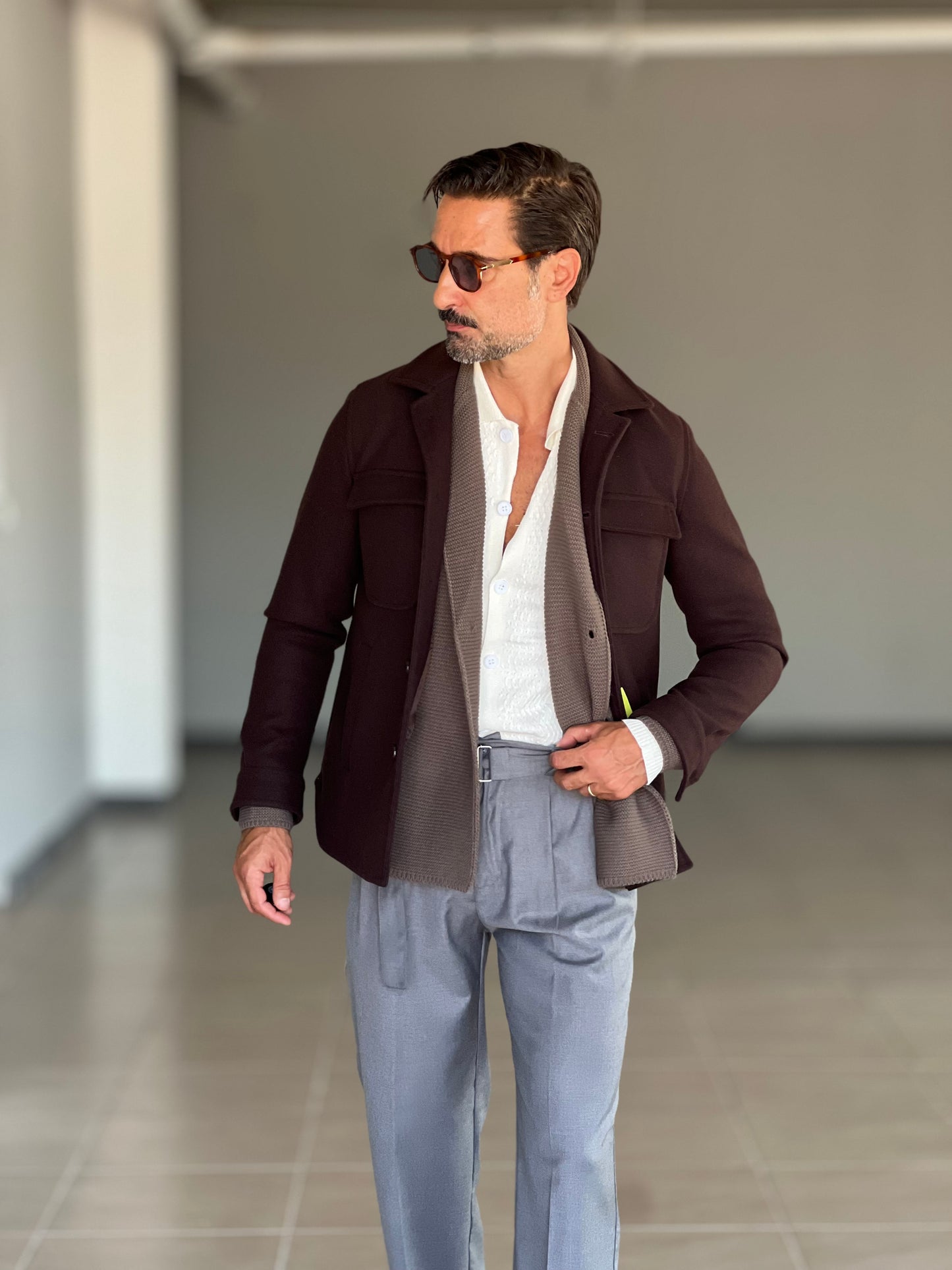 CARDIGAN MORO GIACCA DOPPIOPETTO NIDO D'APE