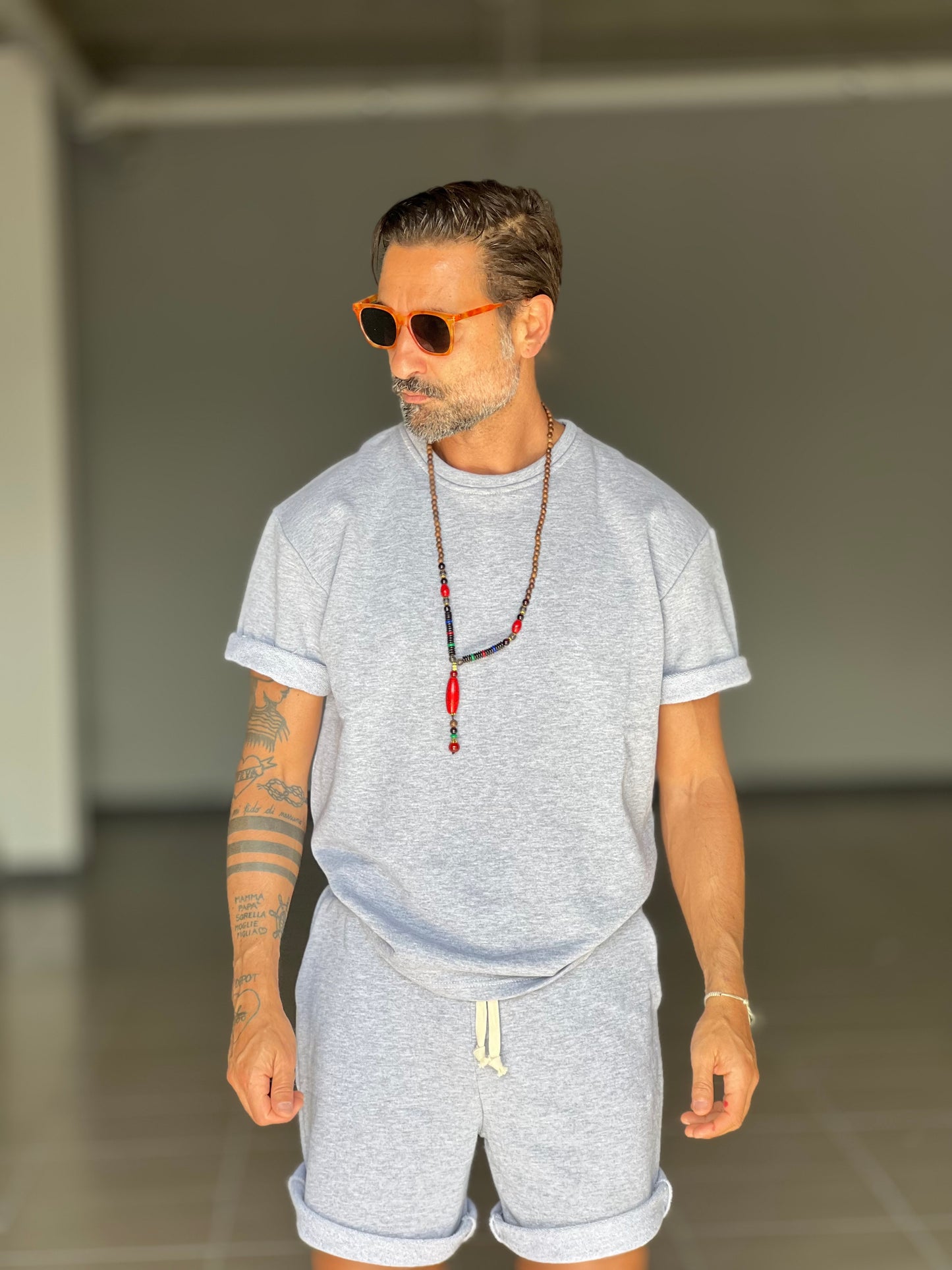 COORDINATO GRIGIO FELPA