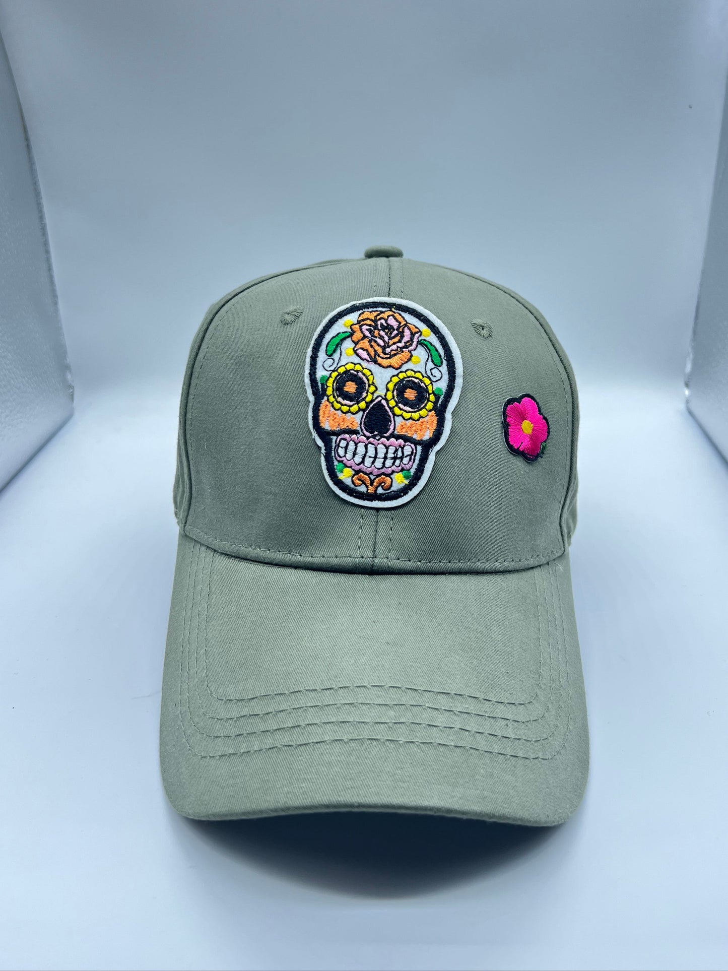 CAPPELLO VERDE COTONE PATCH