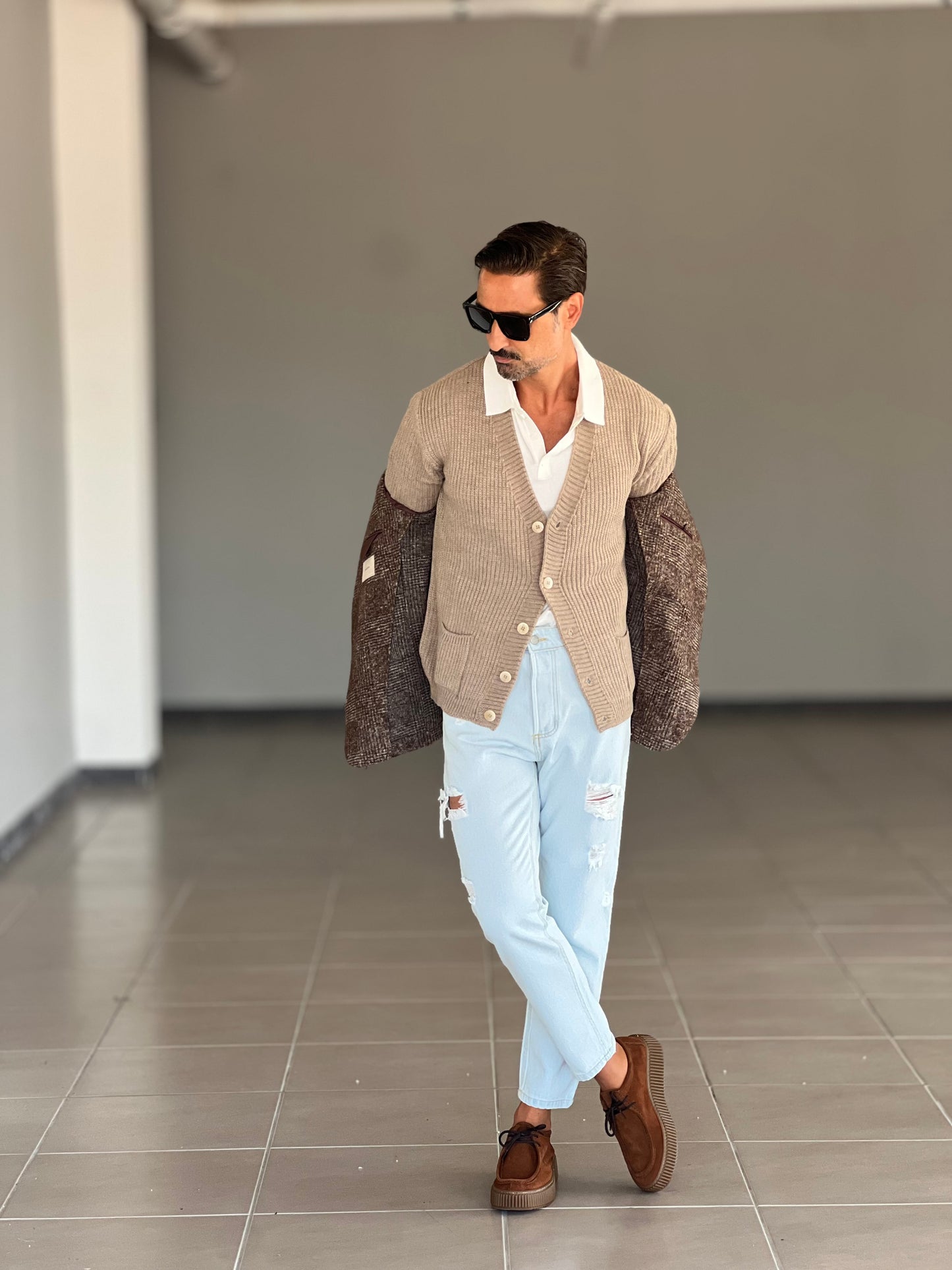CARDIGAN DERBY CAMMELLO BL11