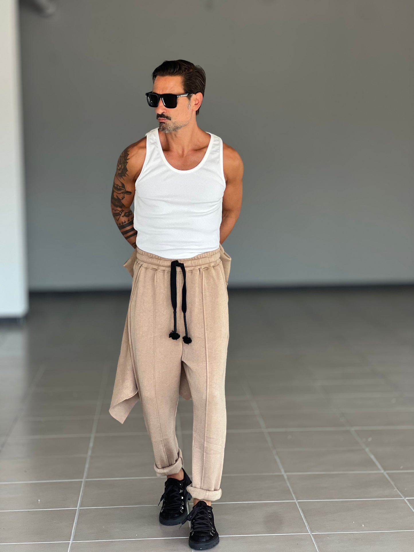 PANTALACCIO IN MAGLIA CAMMELLO XAGON