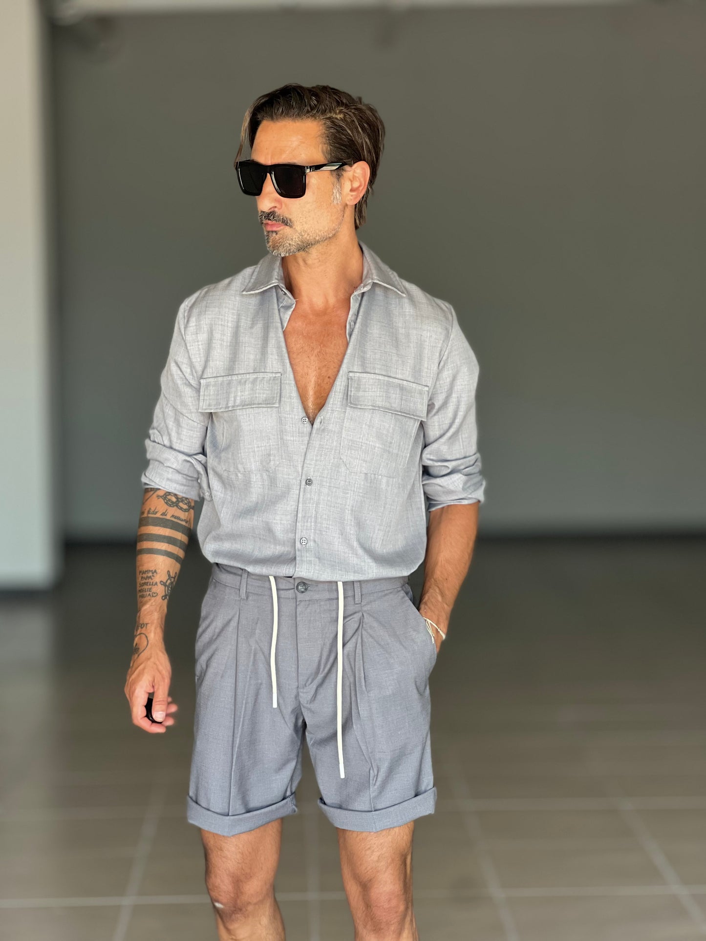 BERMUDA GRIGIO PUNTO MILANO