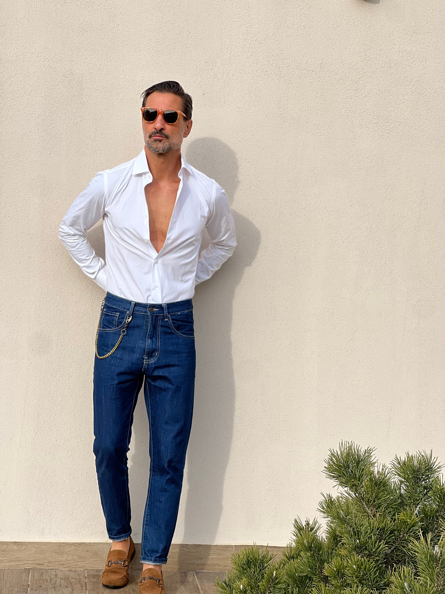 CAMICIA DEPOT BIANCA MICROFANTASIA PUNTINATA DOPPIORITORTO