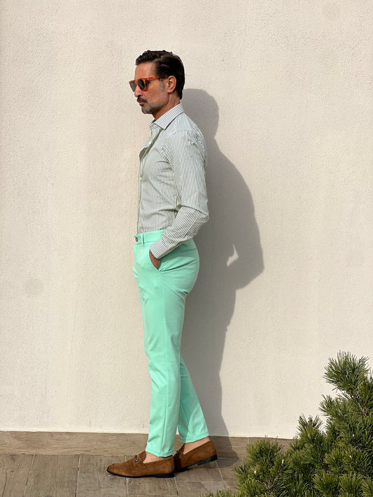 PANTALONE XAGON VERDE ACQUA PUNTOMILANO