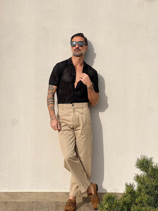 PANTALONE JAPAN CAMMELLO ALTATENSIONE