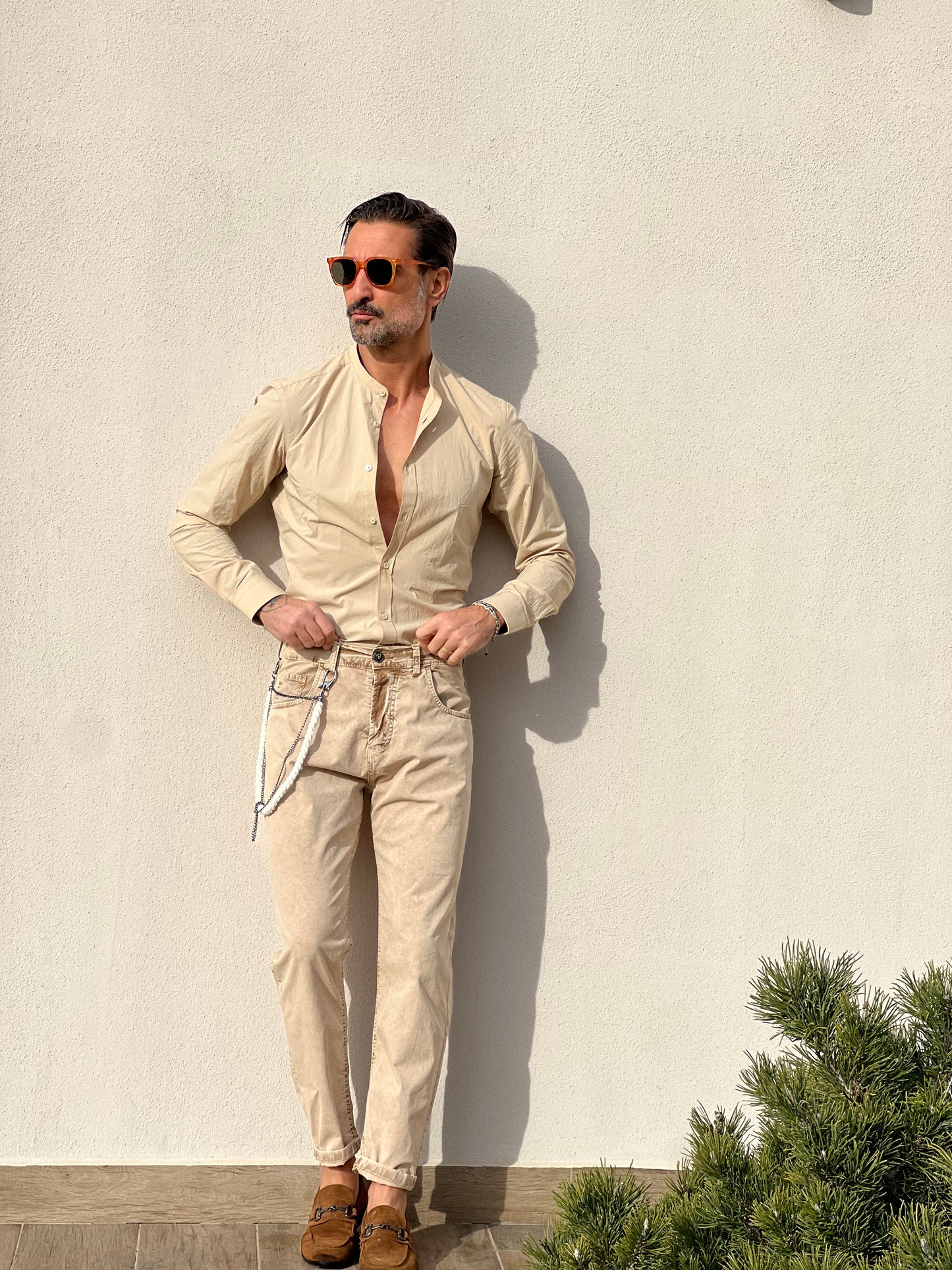 WHITE BASIC WASH JEANS