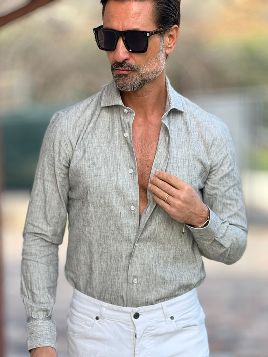 CAMICIA DEPOT MILLERIGHE BIANCA E GRIGIA