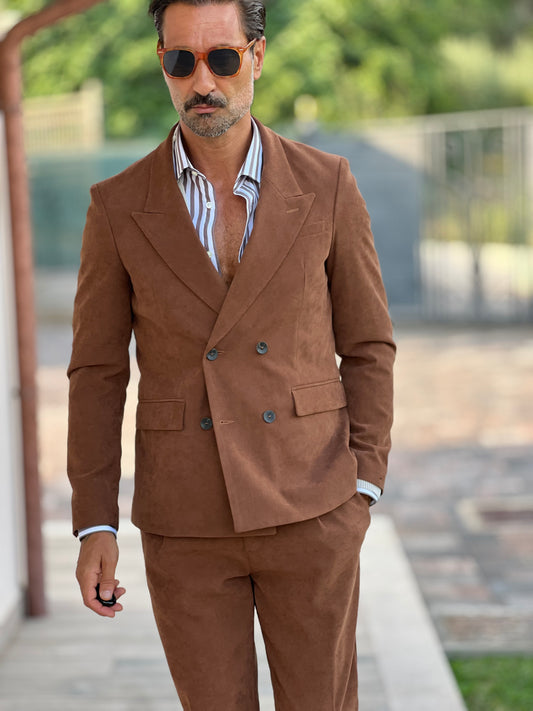 GIACCA DOPPIOPETTO MORO VELLUTO ALTANTENSIONE