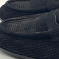 DOUBLE BUCKLE BLACK SUEDE LOAFERS
