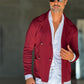 CARDIGAN VINO  DOPPIOPETTO
