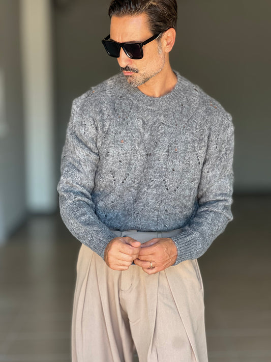 MAGLIA GIRO ROTTURE GRIGIO
