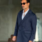 CAPPOTTO  DOPPIPETTO BLU OVER FIT  ALTATENSIONE