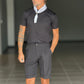BERMUDA NERO   PINCES COTONE 553