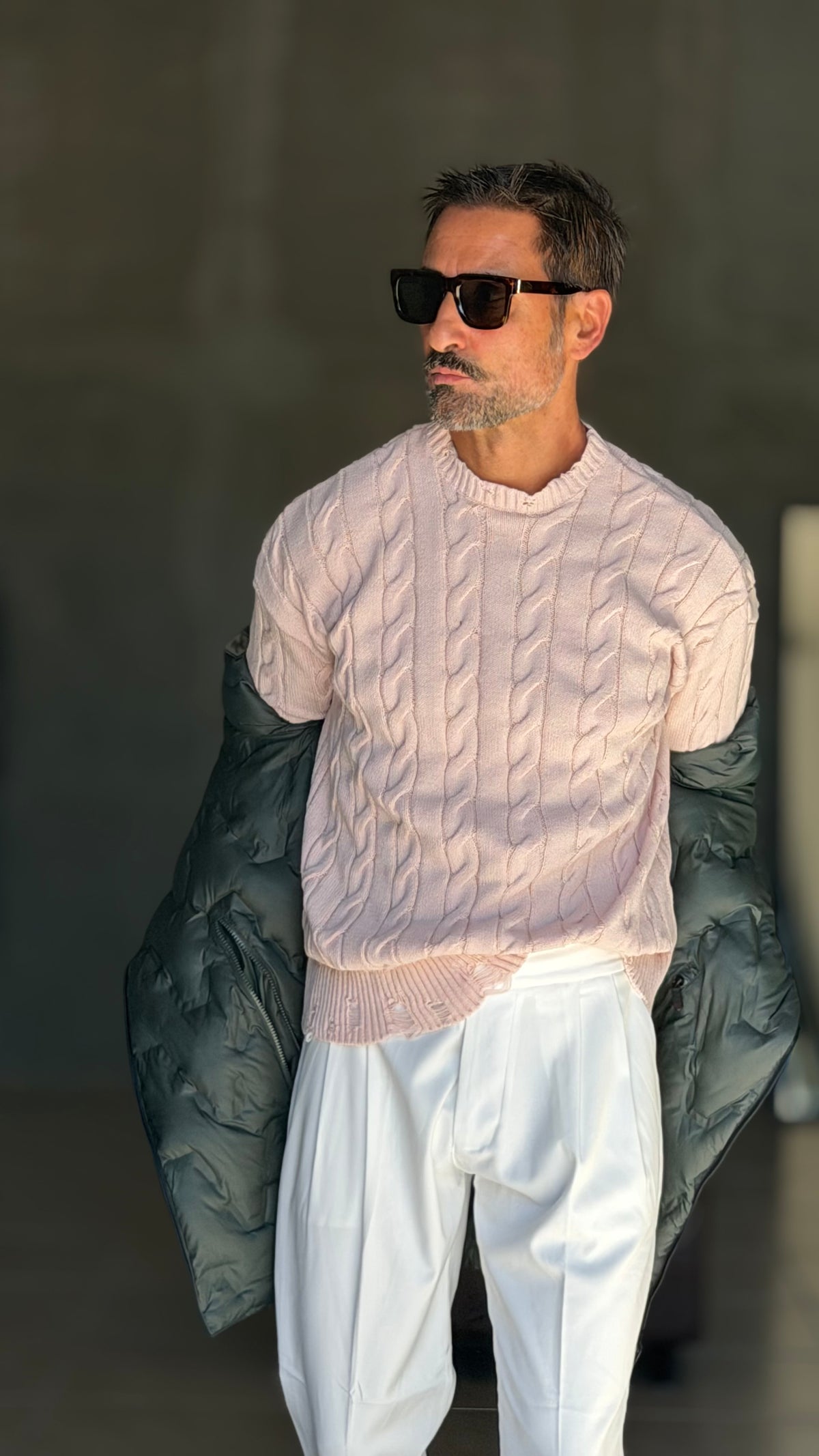 PULLOVER CIPRIA TRECCIA ROTTURE RUGULAR