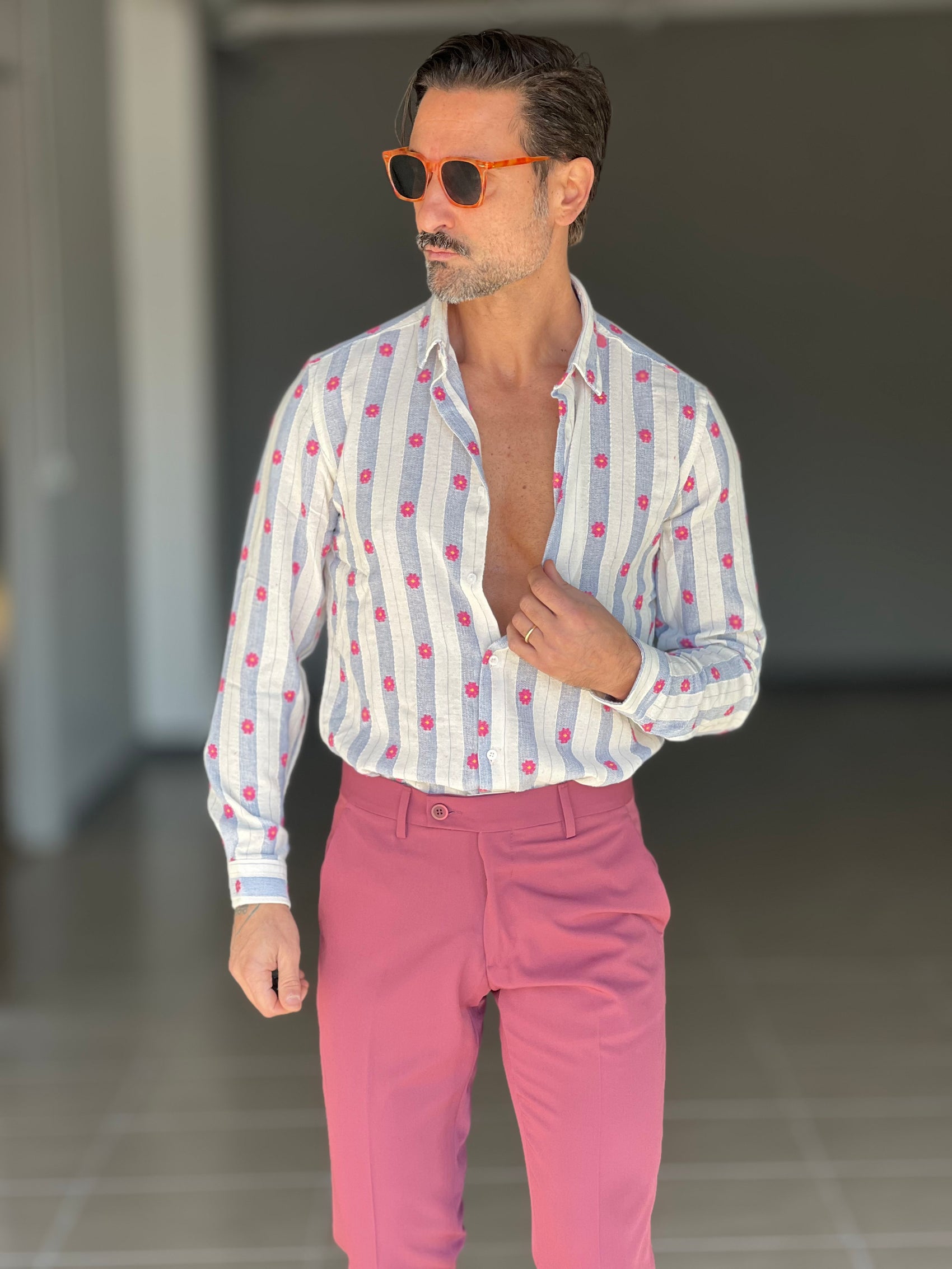 CAMICIA  FANTASIA KOREA IN COTONE RICAMATA 003