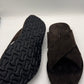 DOUBLE BUCKLE BLACK SUEDE LOAFERS