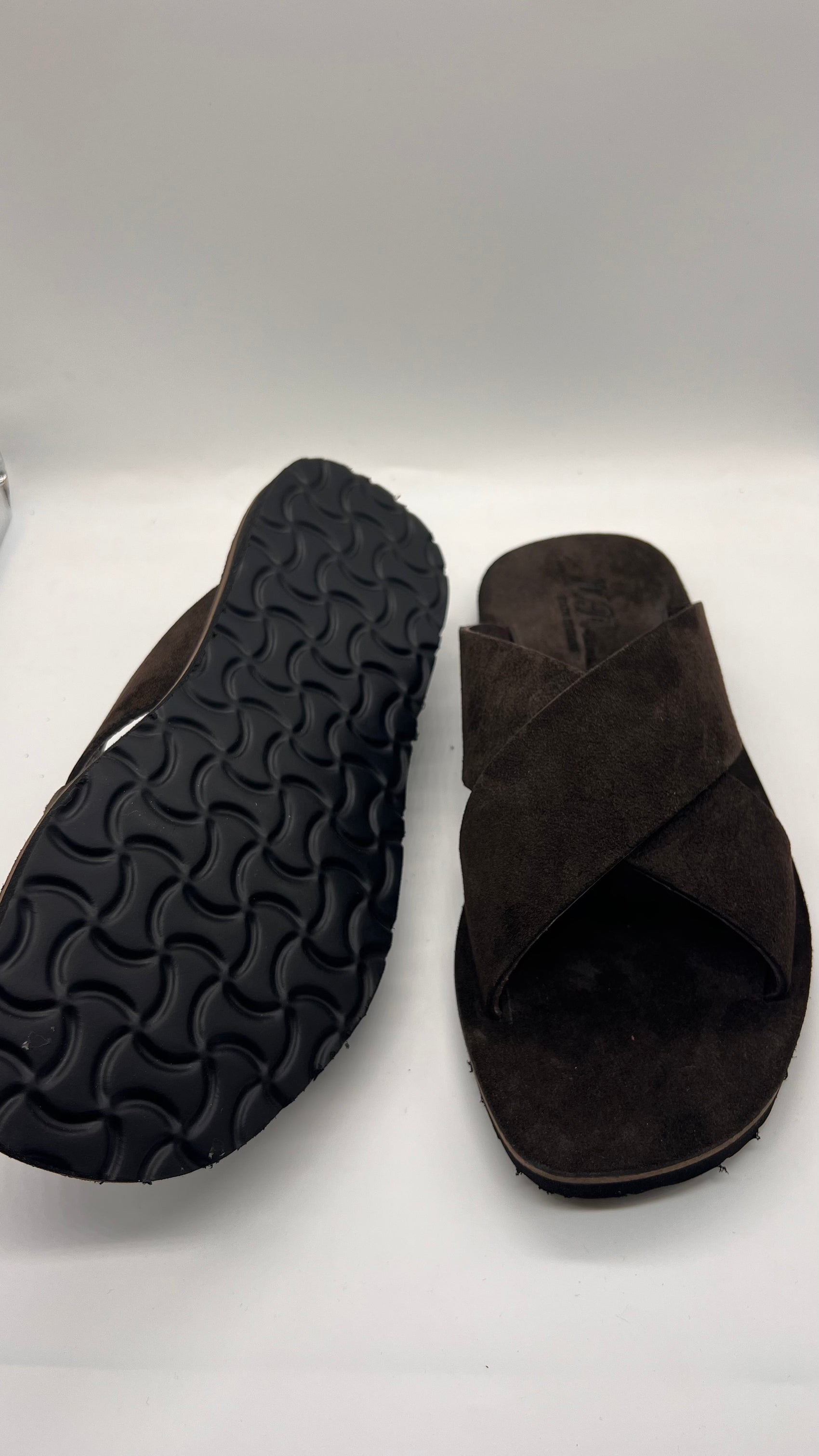 DOUBLE BUCKLE BLACK SUEDE LOAFERS