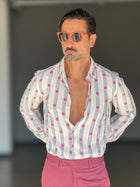 CAMICIA  FANTASIA KOREA IN COTONE RICAMATA 003