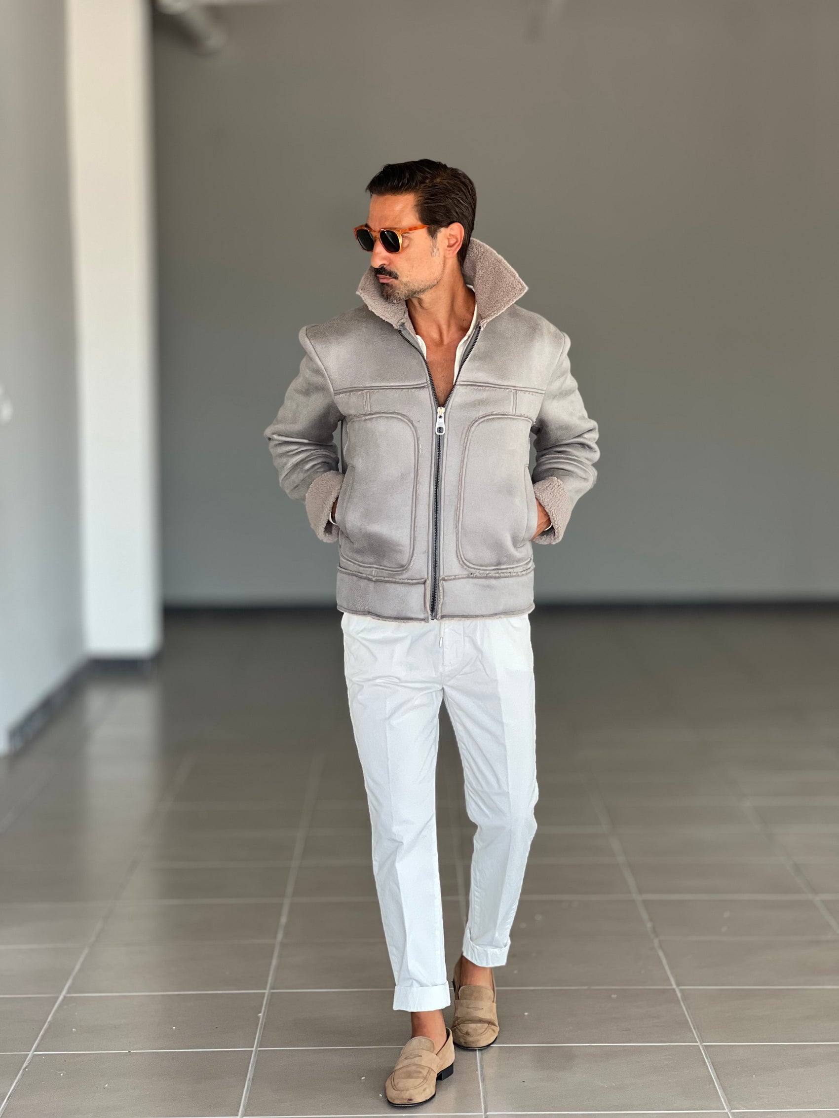 ECOMONTONE GRIGIO CONTRASTO PANNA XAGON