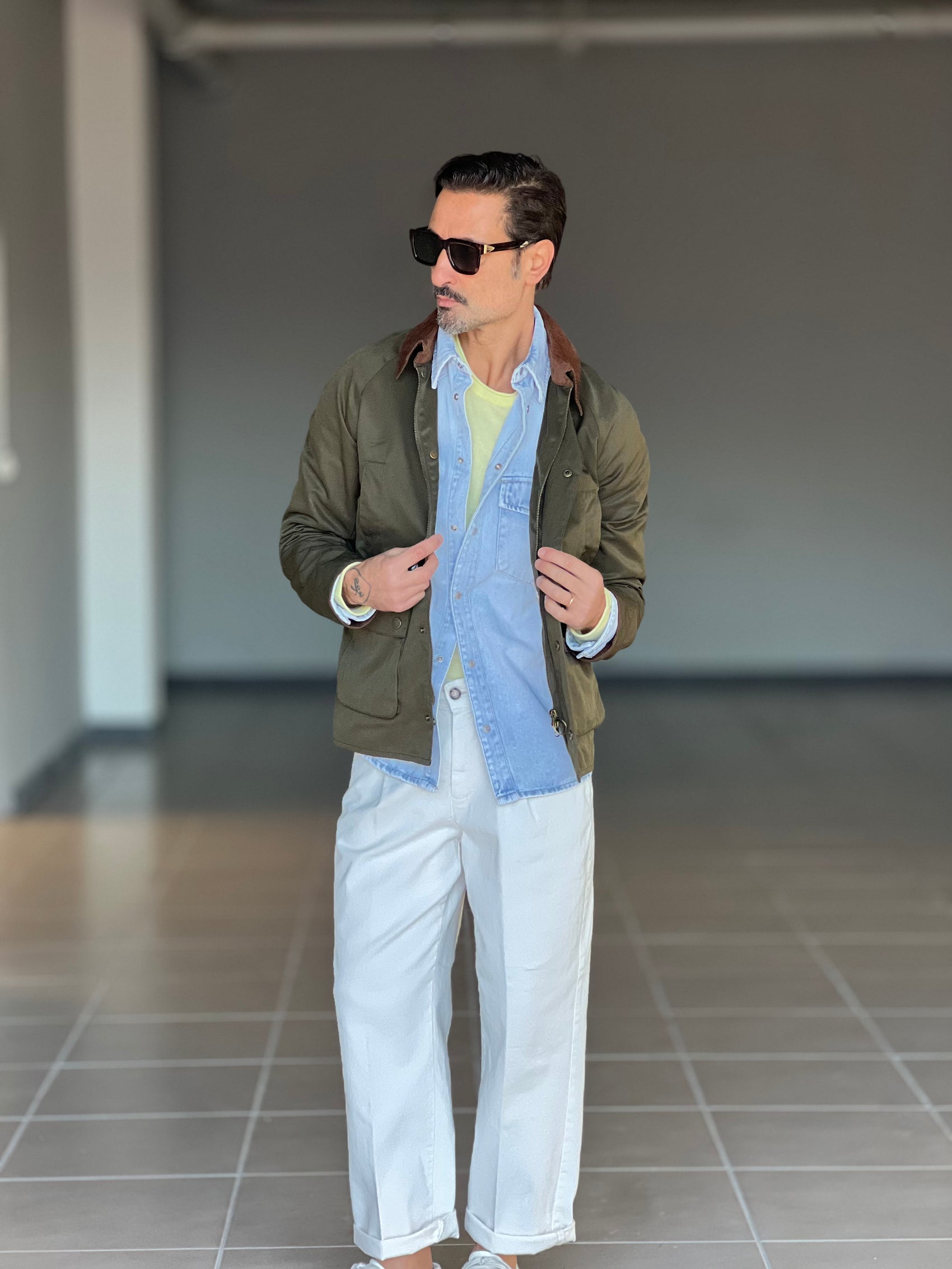 GIUBBINO CERATO COLLO VELLUTO CROP