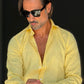 CAMICIA GIALLA CANARINO PURO LINO