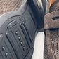 DOUBLE BUCKLE BLACK SUEDE LOAFERS