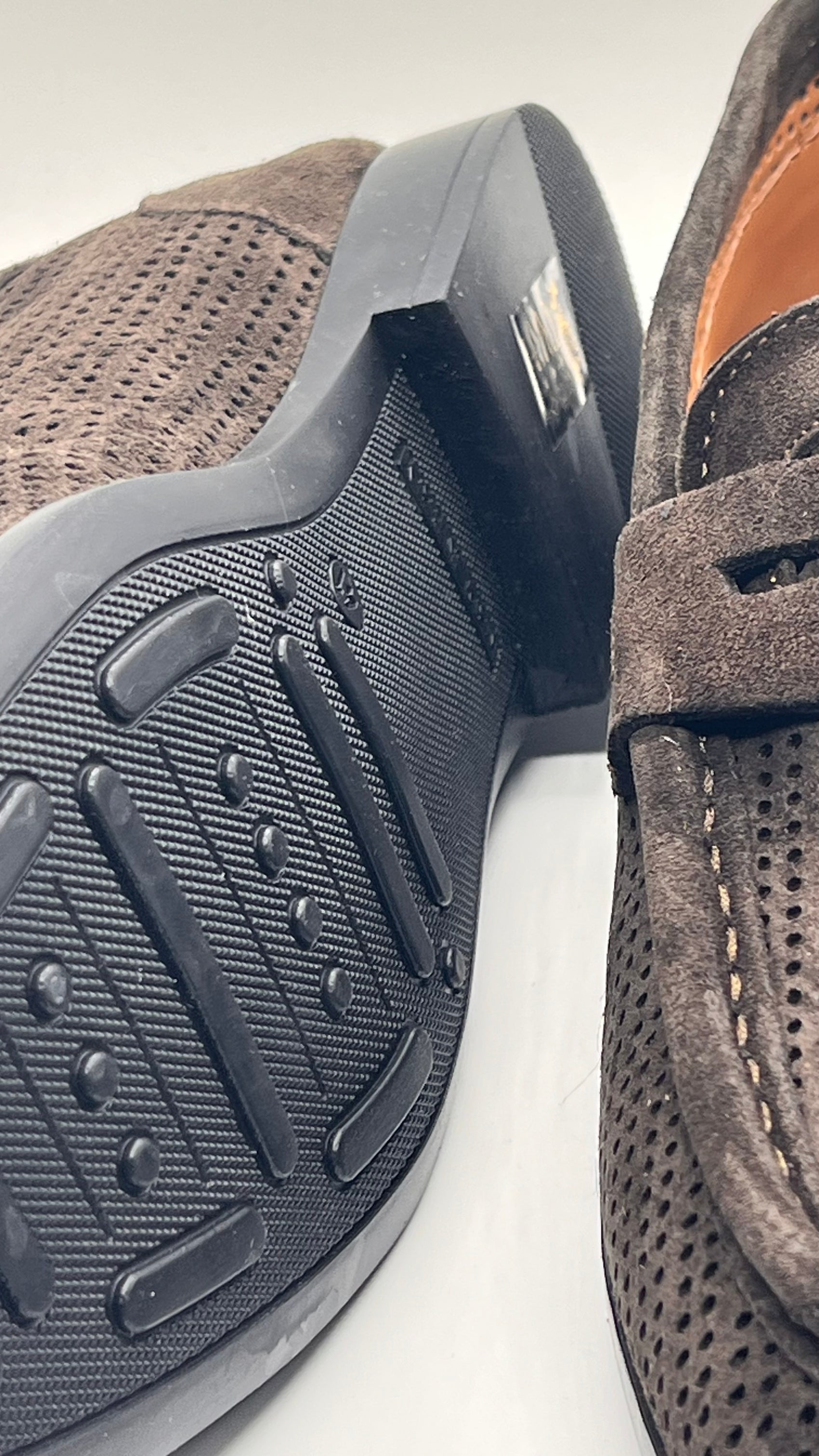 DOUBLE BUCKLE BLACK SUEDE LOAFERS