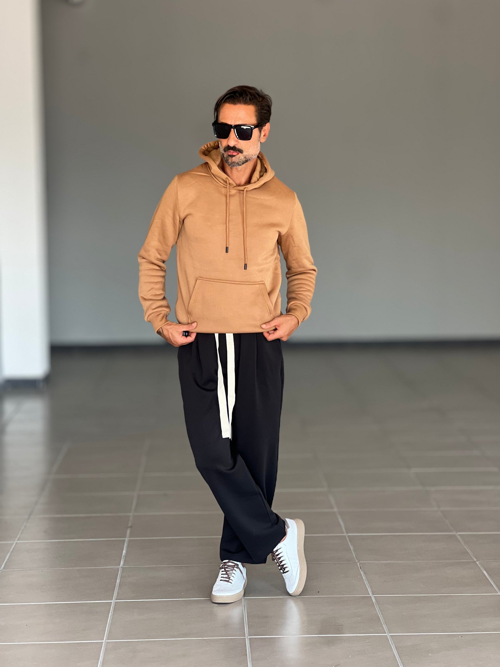 FELPA CARAMELLO CAPPUCCIO