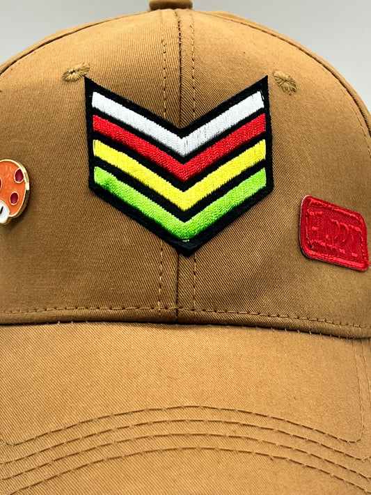 CAPPELLO MATTONE   COTONE PATCH