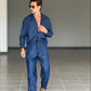 °COORDINATO DENIM OVER FIT LAVAGGIO MEDIO
