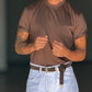 **T SHIRT MORO  COTONE FILO DI SCOZIA