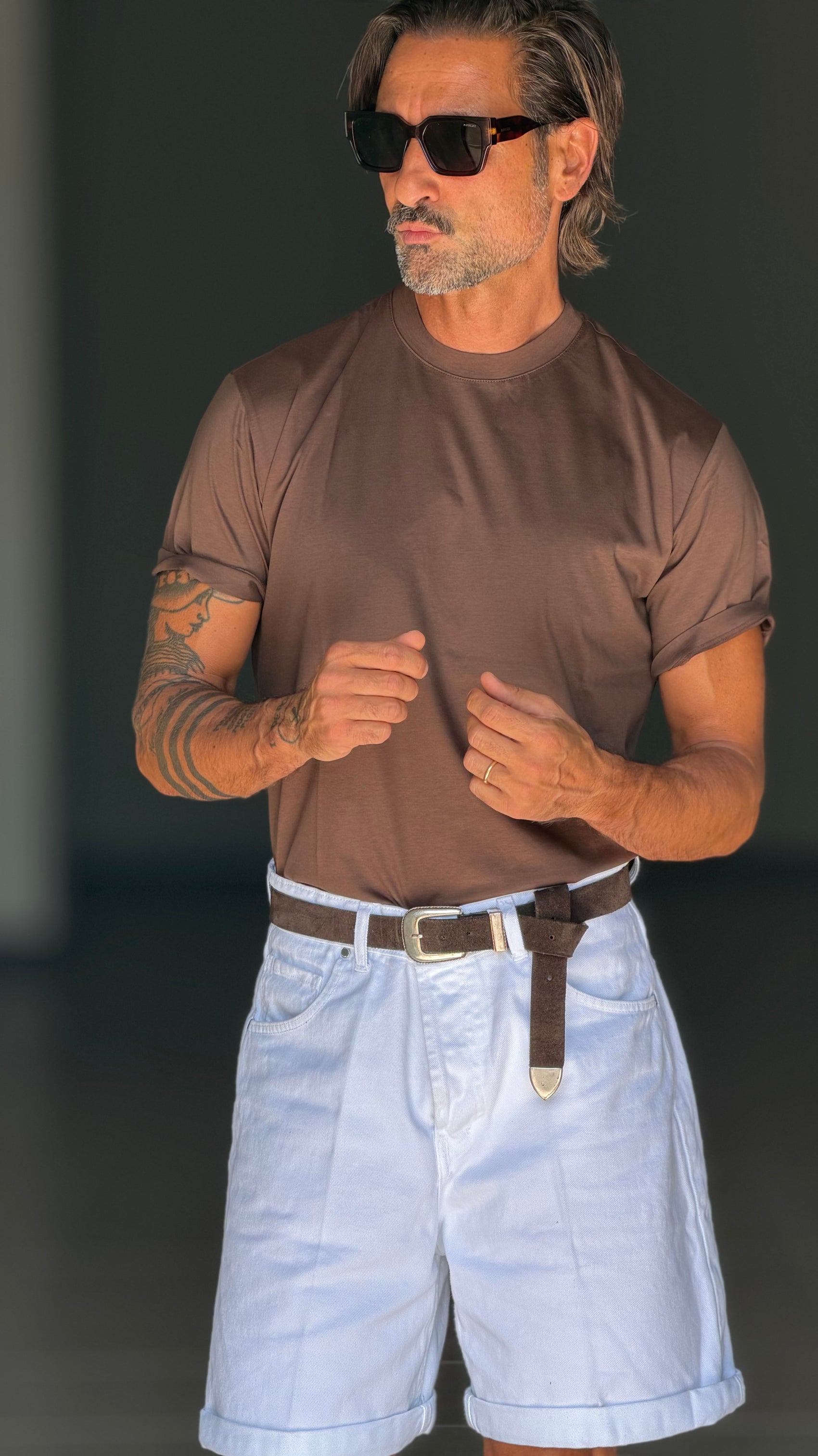 BOAT NECK T SHIRT