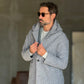 BLUE HIGH NECK COAT