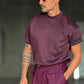 T SHIRT  COLOR VINO OVER FIT