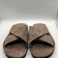 DOUBLE BUCKLE BLACK SUEDE LOAFERS