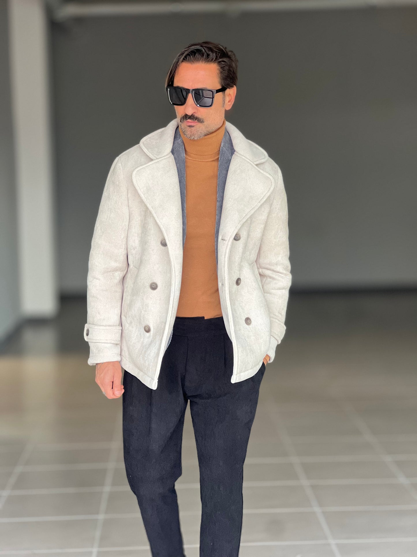 CAPPOTTINO PANNA   VELLUTO MILLERIGHE