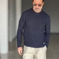 MAGLIA  BLU NAVY  GIROCOLLO COSTA INGLESE BL11