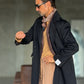 CAPPOTTO  DOPPIPETTO NERO OVER FIT  ALTATENSIONE