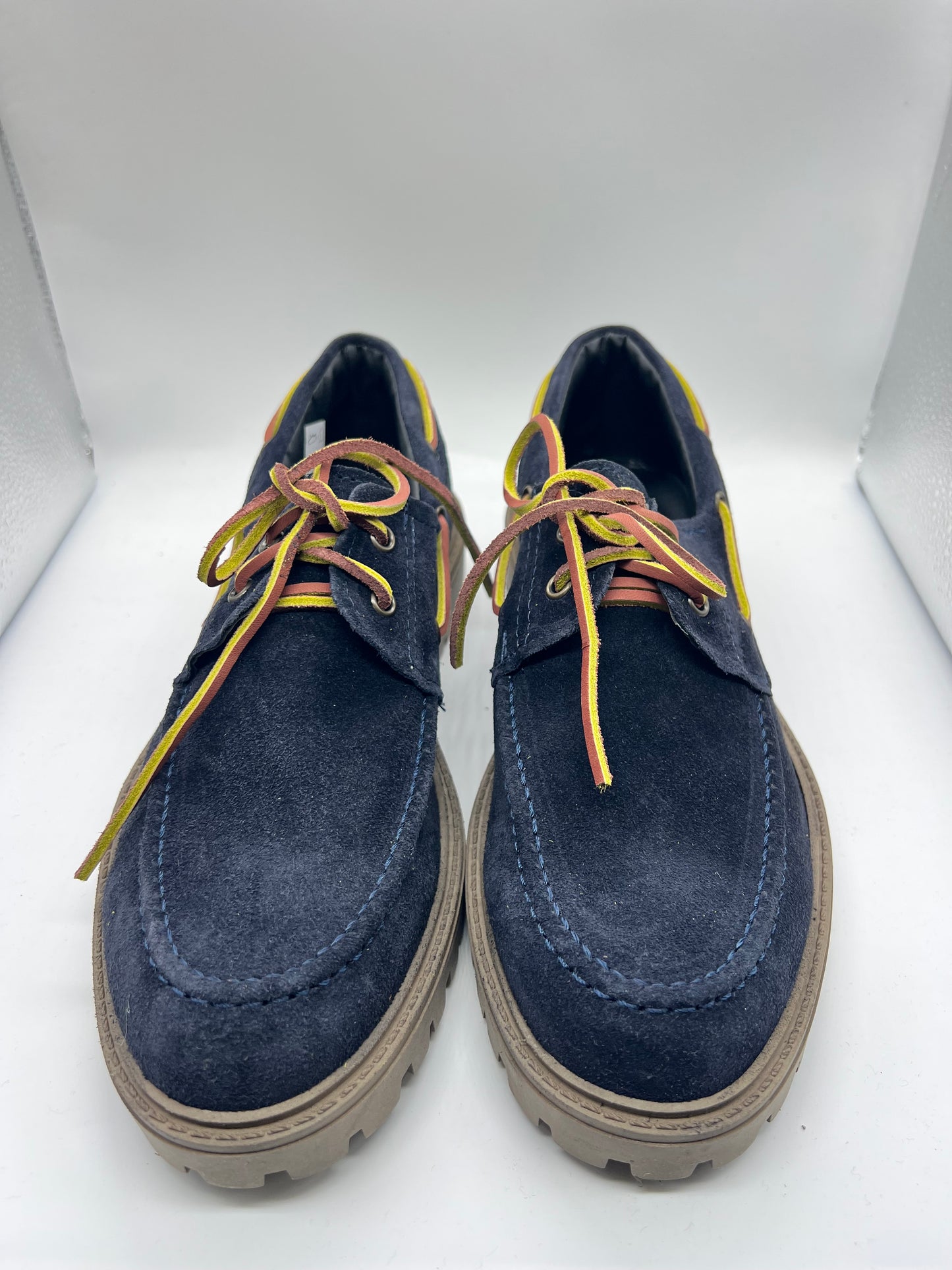 STRINGATA CAMOSCIO BLU MODELLO BARCA