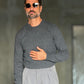 WHITE VISCOSE TROUSERS WITH REGULAR BOTTOM