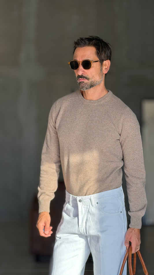 PULLOVER  NOCCIOLA LANA CASHMERE 3% E MISTI