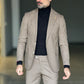 ABITO PIE DE POULE FONDO BEIGE PUNTO MILANO