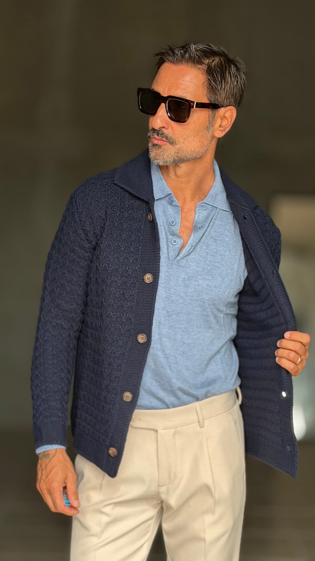 WHITE VISCOSE TROUSERS WITH REGULAR BOTTOM