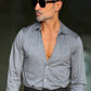 CAMICIA PIOMBO MAGLINA IN JERSEY
